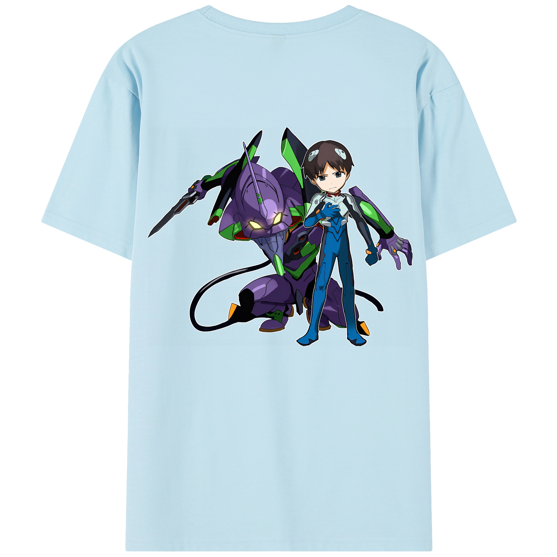 （画像用） EVA 新世紀エヴァンゲリオン 綿100％半袖Tシャツ（背面プリント）